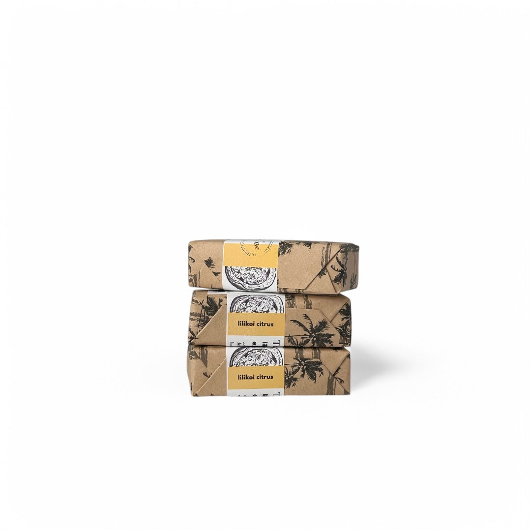 Lilikoi Citrus Exfoliating Bar Coconut Sea Salt Soap