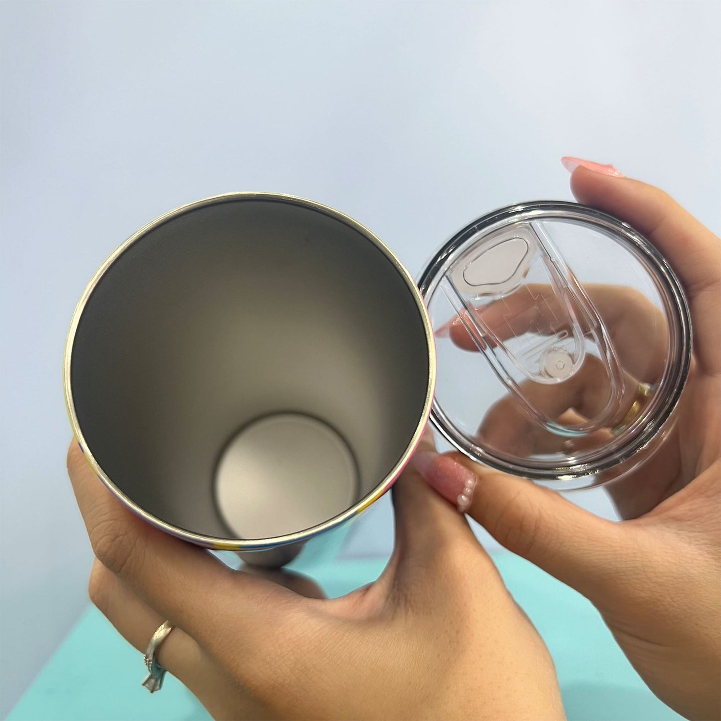 Spooky Vibes Cute Ghost Skinny Halloween 3D Inflated Tumbler