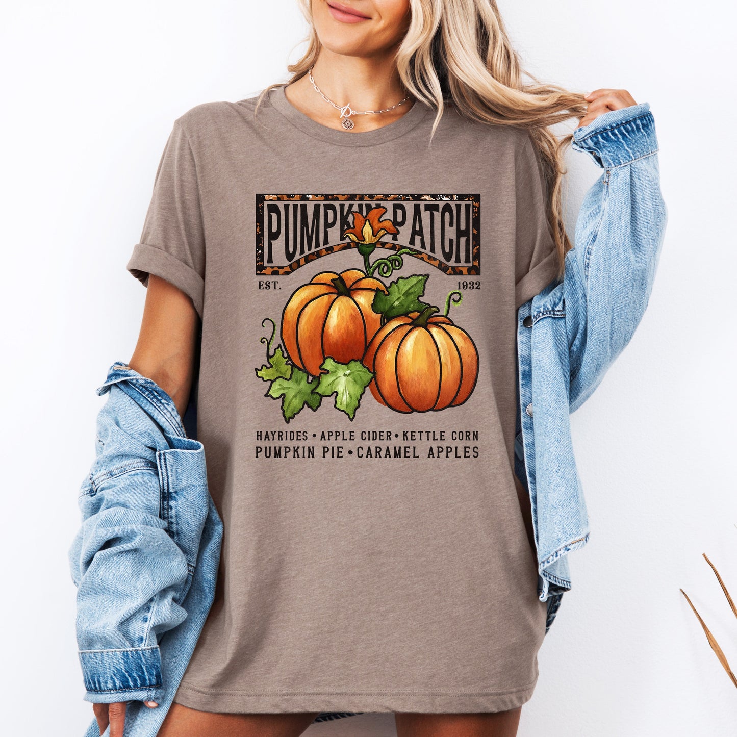 Pumpkin Patch Autumn Fall Halloween Tshirt by Refinery Number One