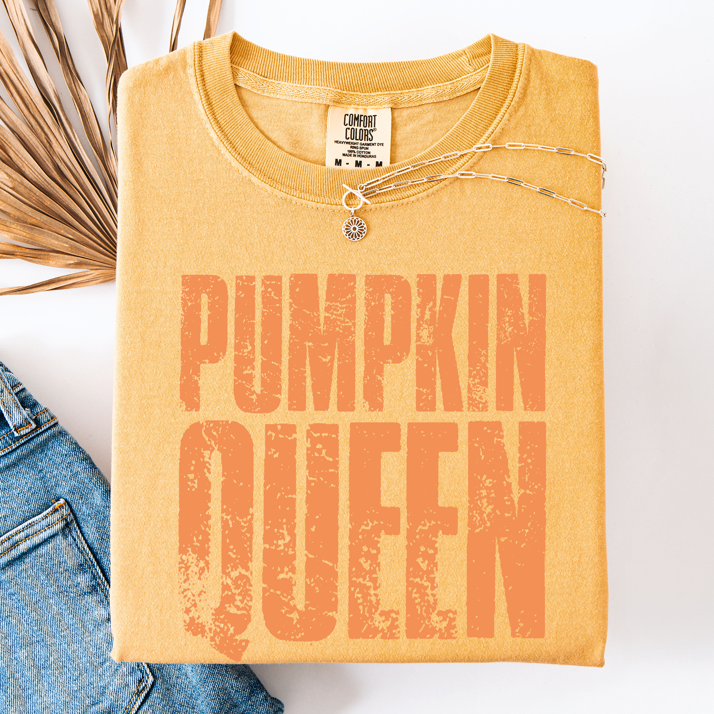 Pumpkin Queen, Halloween, Autumn, Fall, Comfort Colors T-Shirt