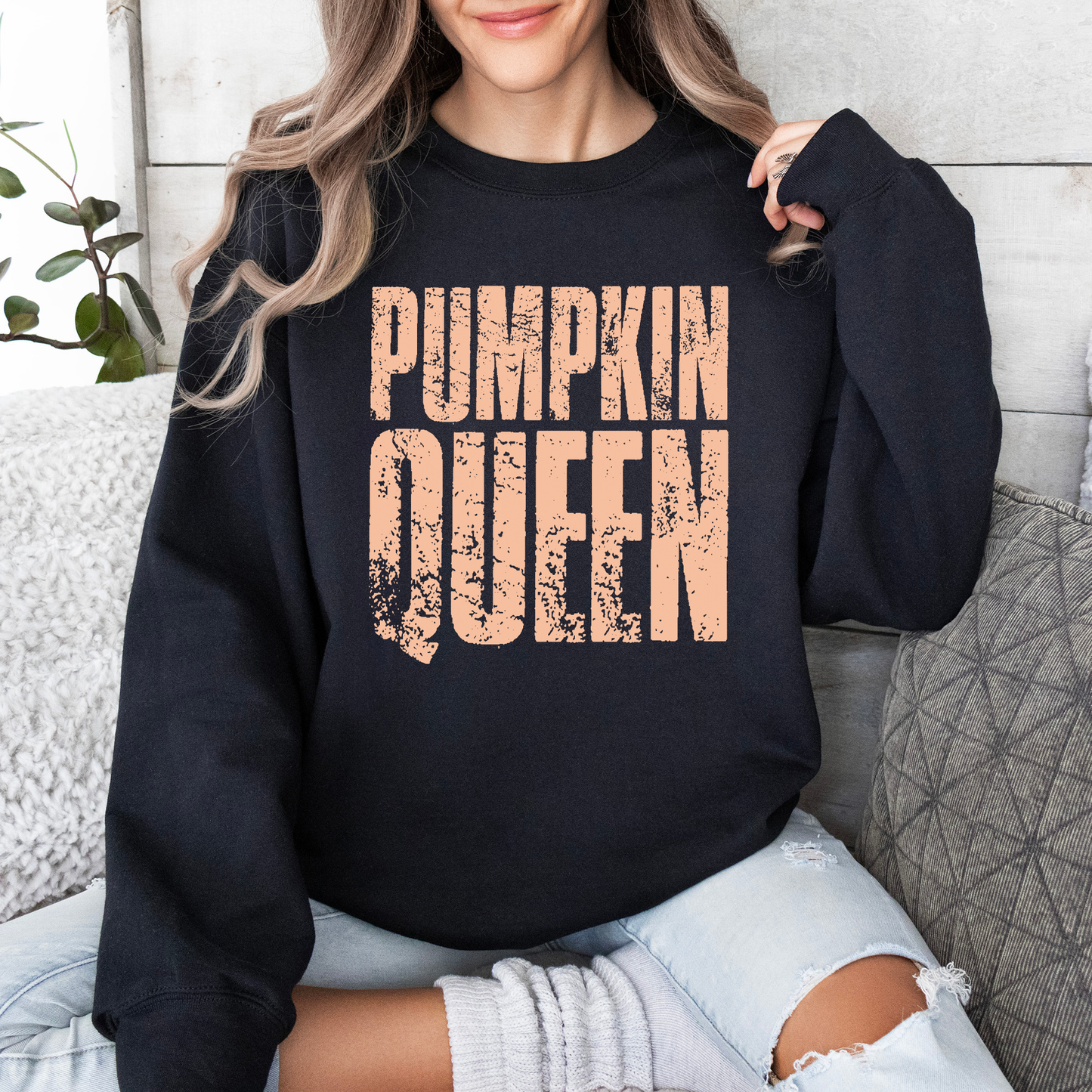 Pumpkin Queen Autumn Sweatshirt Fall Sweatshirt Refinery Number One