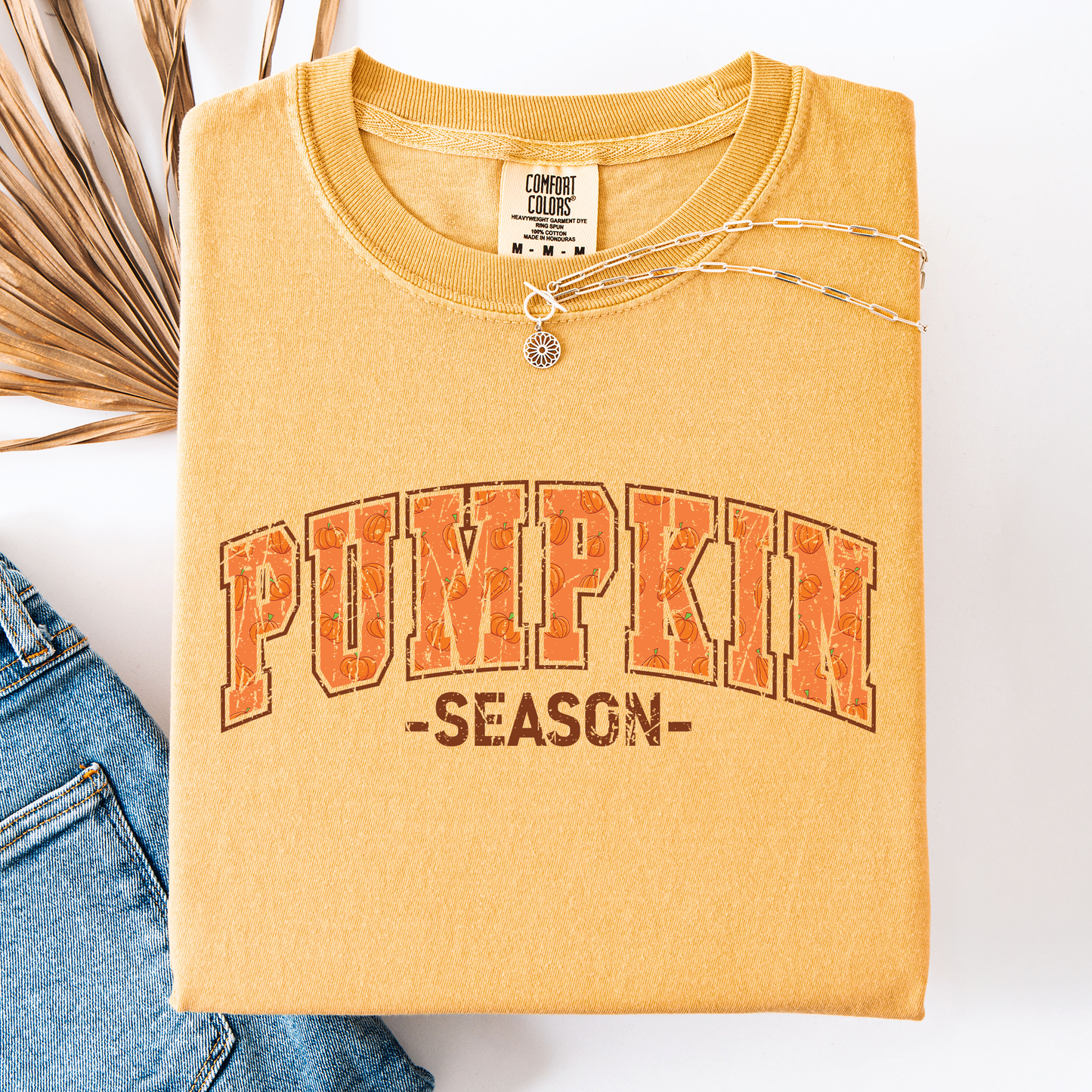 Pumpkin Season, Classic Varsity, Halloween, Fall, Autumn, Comfort Colors T-Shirt