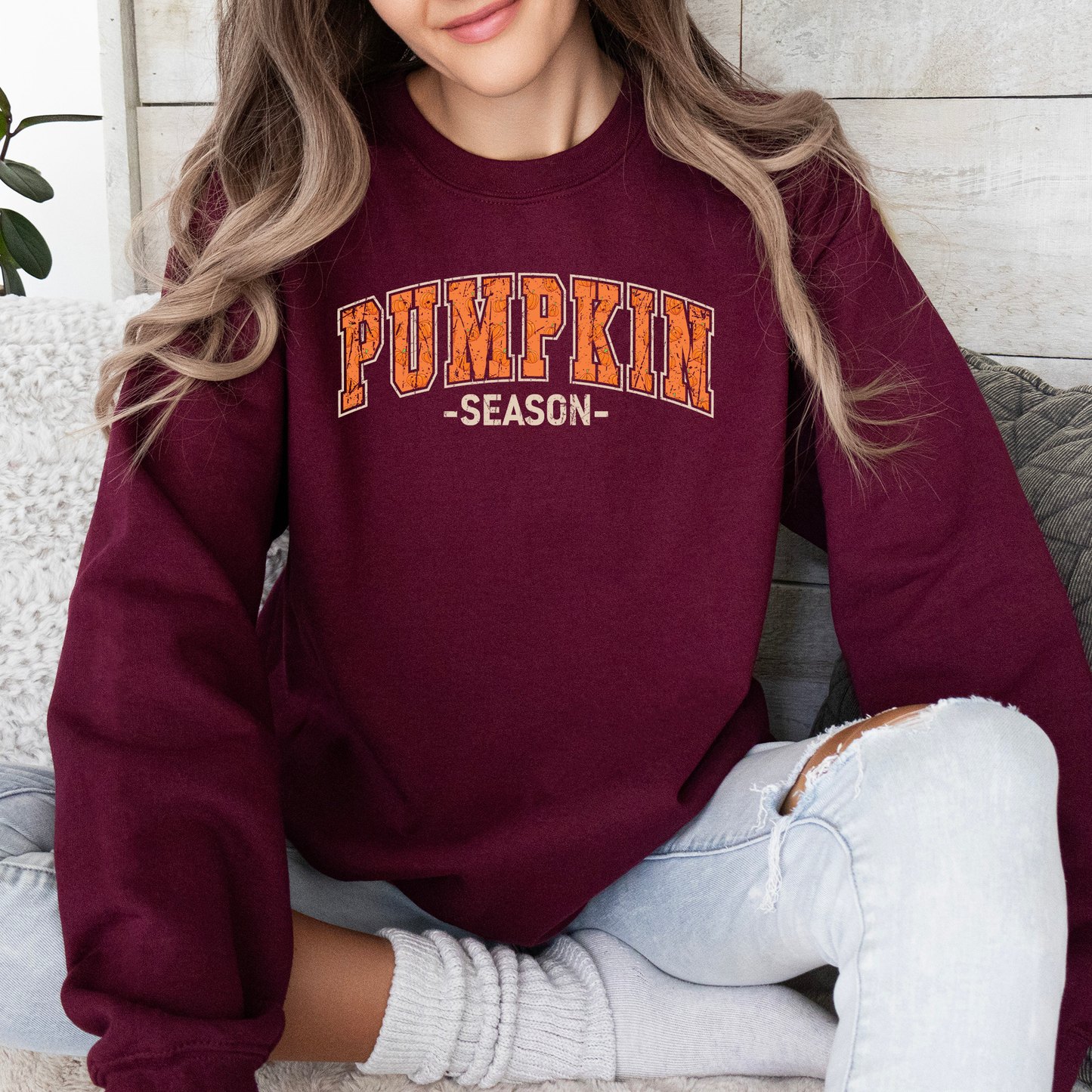 Pumpkin Season Classic Varsity Sweatshirt Refinery Number One