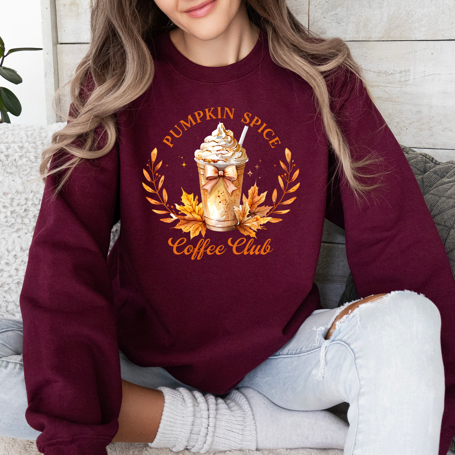 Pumpkin Spice Coffee Club Autumn Sweatshirt Refinery Number One