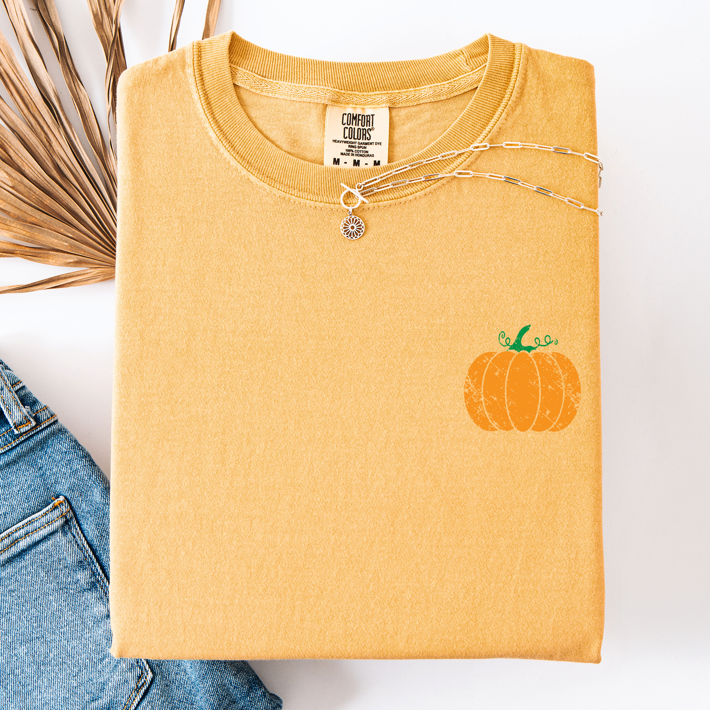 Pumpkin, Halloween, Fall, Autumn, Pocket, Comfort Colors T-Shirt