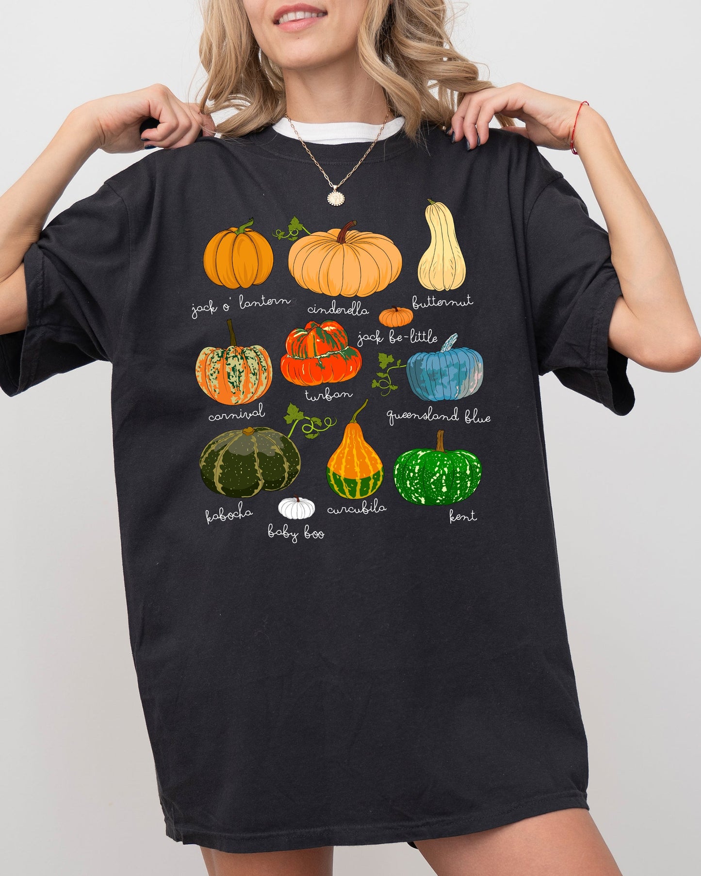 Pumpkins, Jack-o-lantern, Fall, Autumn, Halloween, Thanksgiving Shirt Comfort Colors T-Shirt