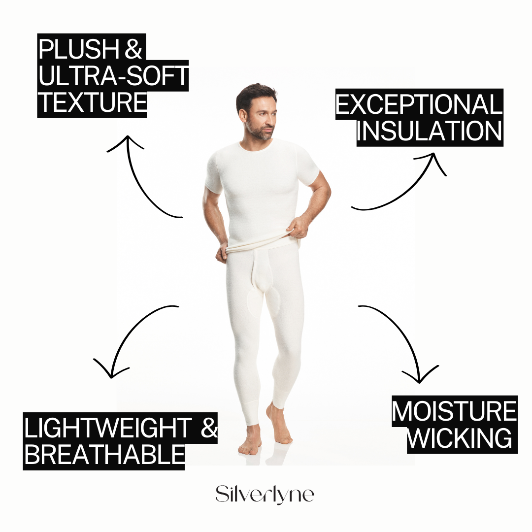 Pure Angora | Short sleeve base layer shirt (Men's)