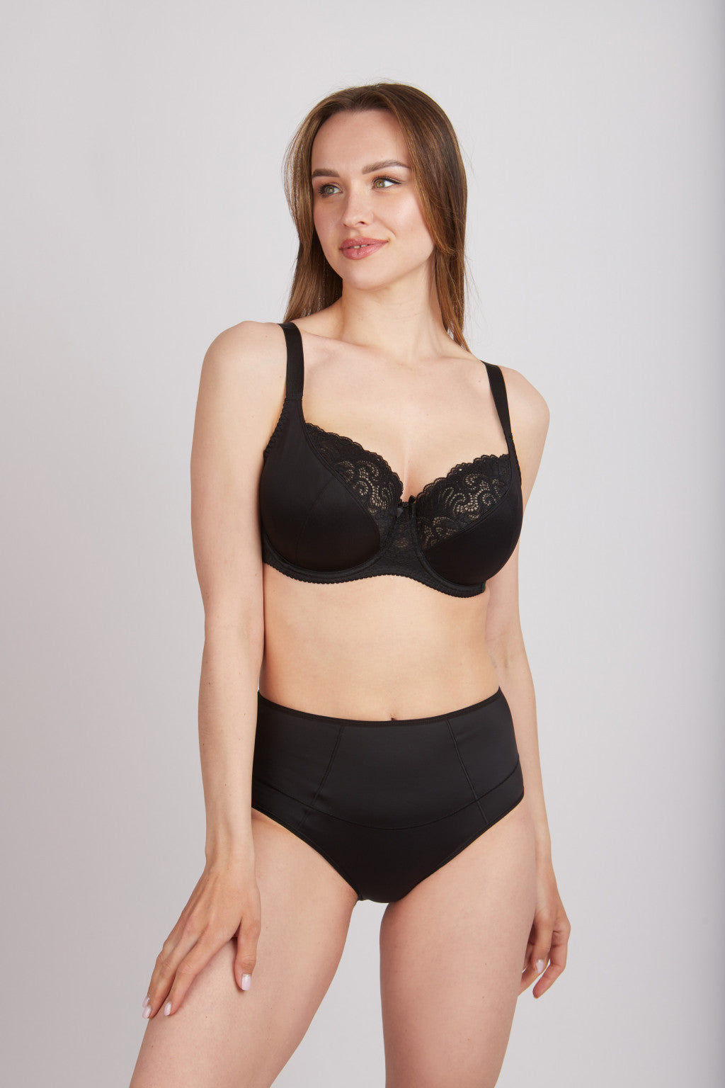 Underwired Triple Segment Cotton-Lined Bra Milavitsa 102830