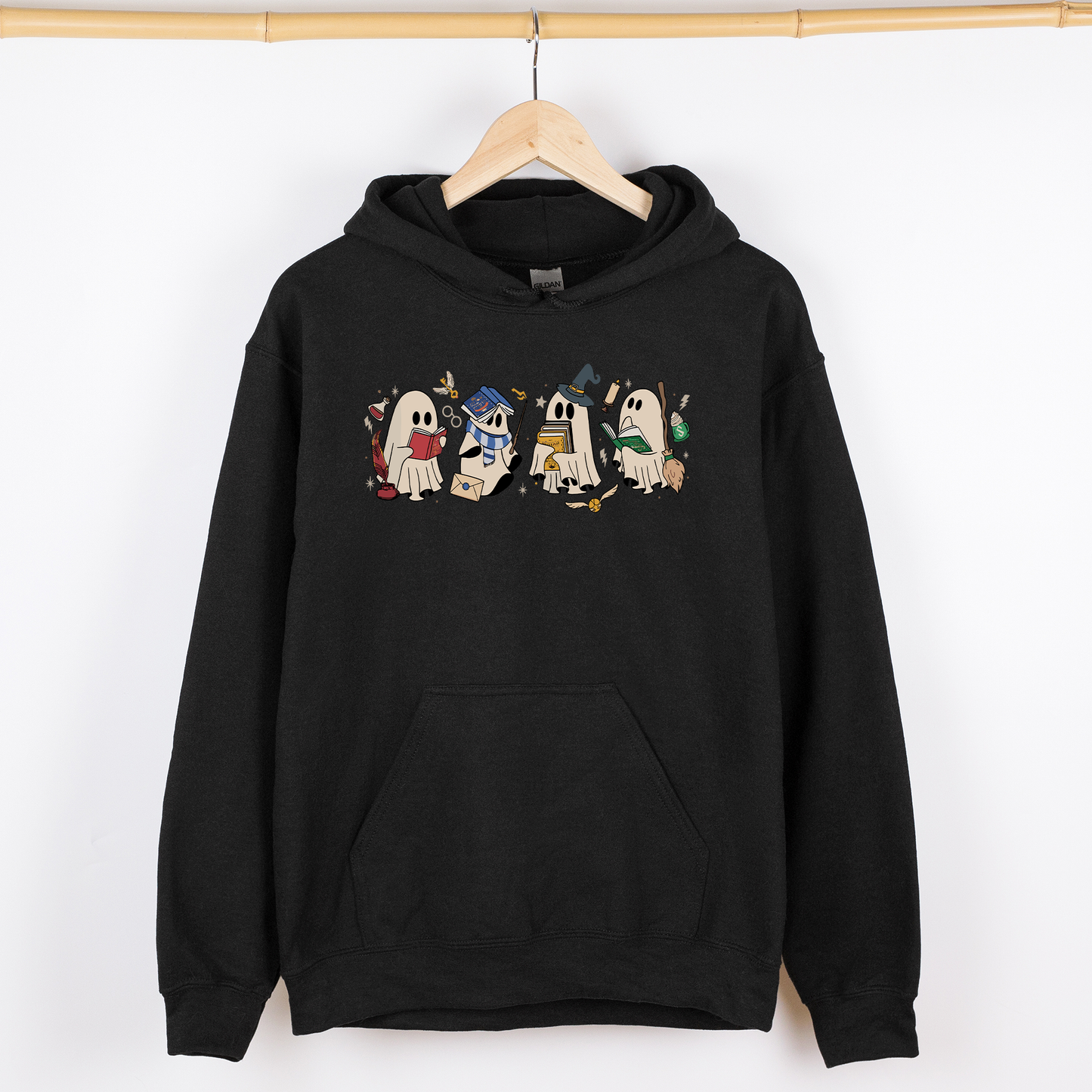 Reading Ghosts Graphic Hoodie Cozy Vintage Hooded Sweatshirt Refinery Number One