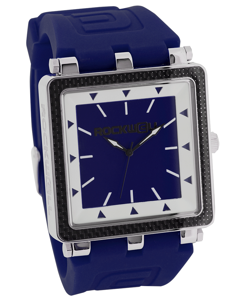 CF Carbon Fiber Navy/White Watch Rockwell Time