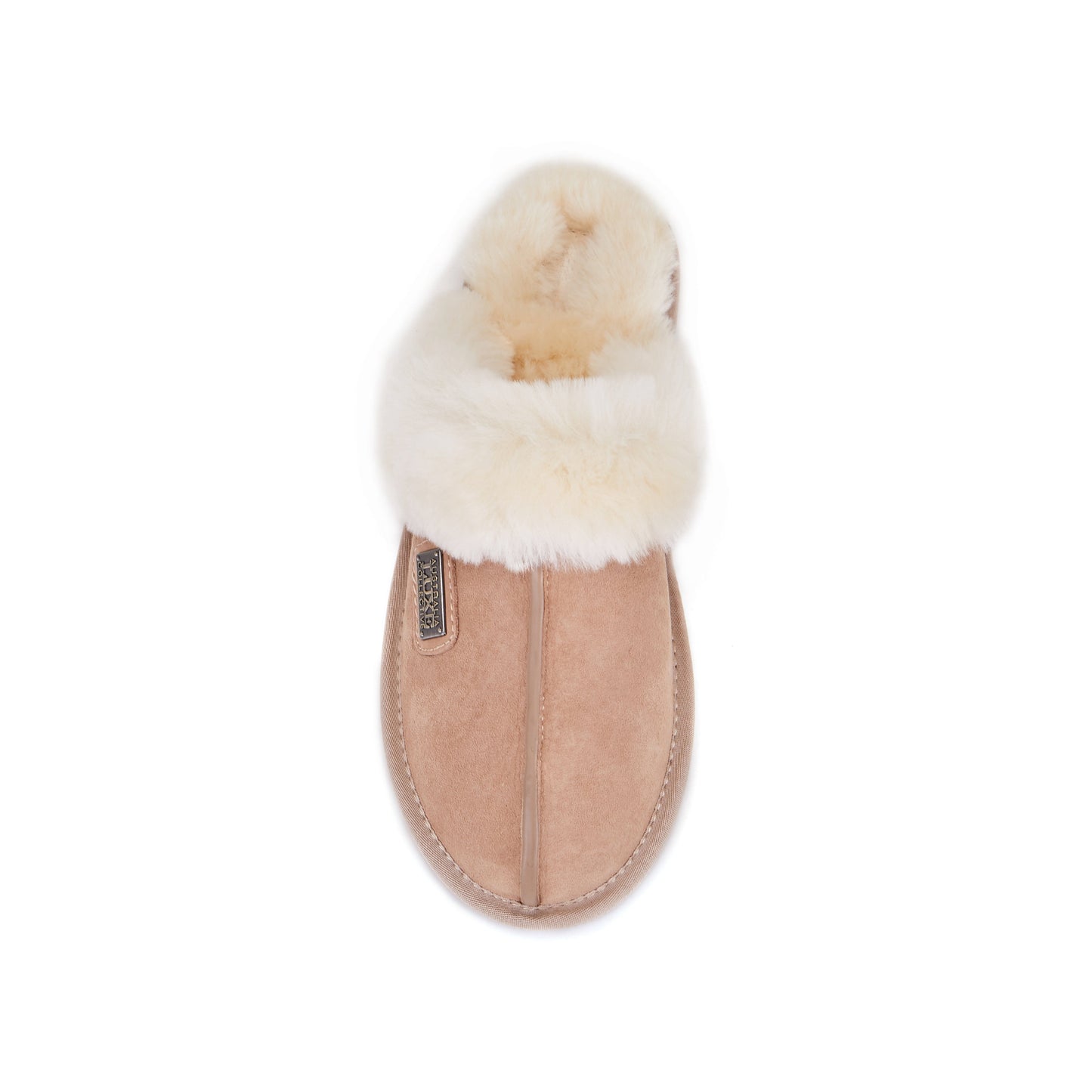 Sheepskin Shearling Cuff Mule Slipper CLOSED MULE SAND