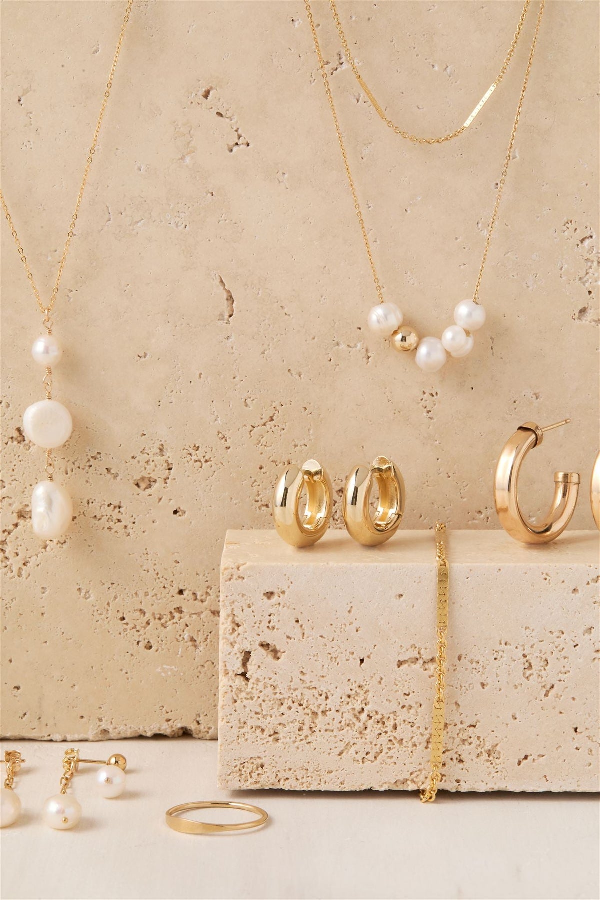 Clove Freshwater Pearl Necklace 14k Gold Filled or Sterling Silver Chain