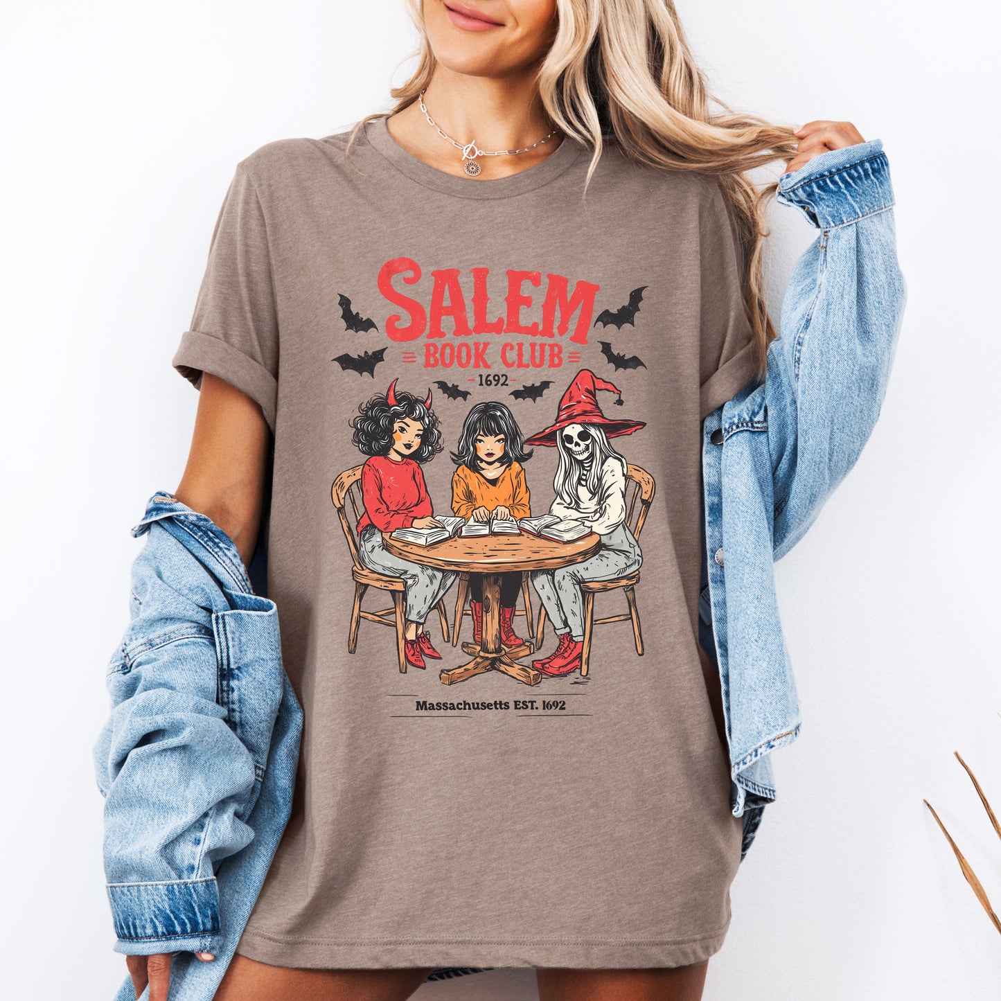 Salem Book Club, Halloween, Reading, Library, Booktok, Tshirt