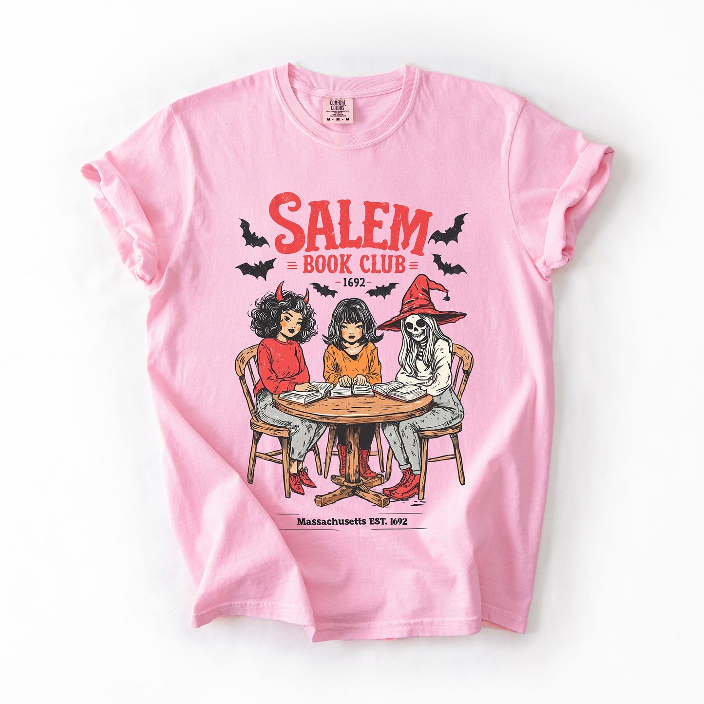 Salem Book Club, Halloween, Reading, Library, Booktok, Comfort Colors T-Shirt