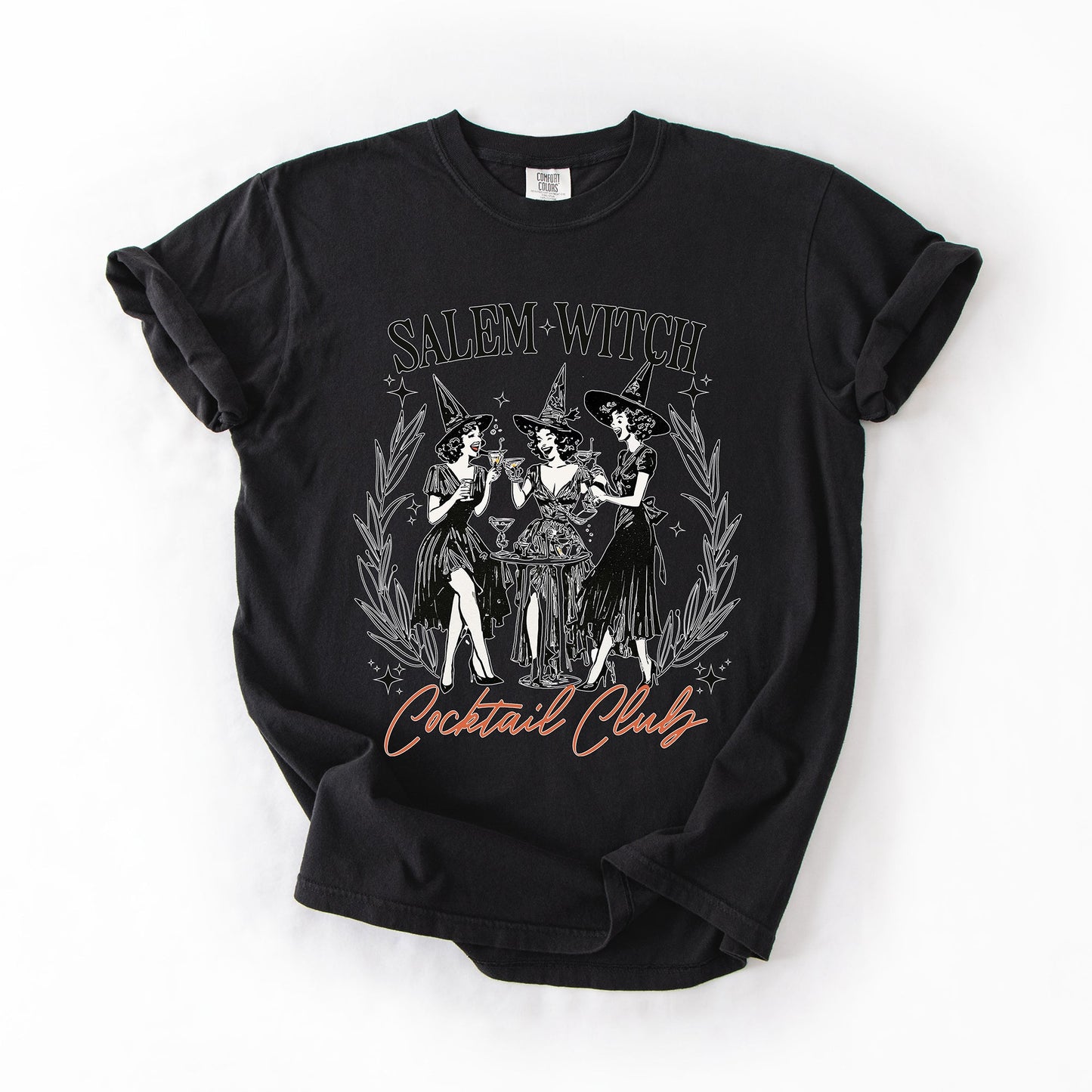 Salem Witch Spooky Comfort Colors T-Shirt Cocktail Club