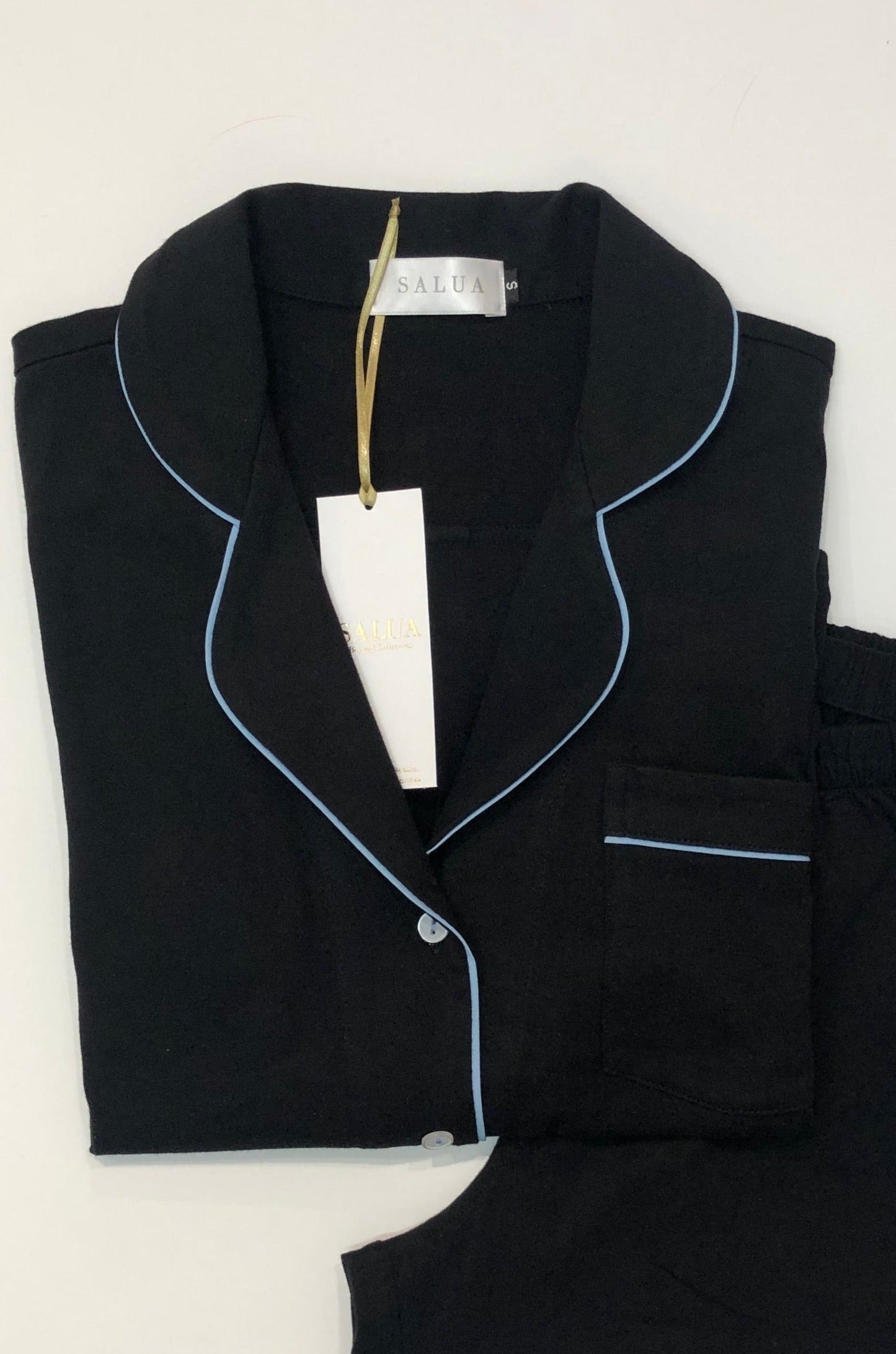 SALUA Classic Luxury Capri Pajamas in Brushed Pima Cotton