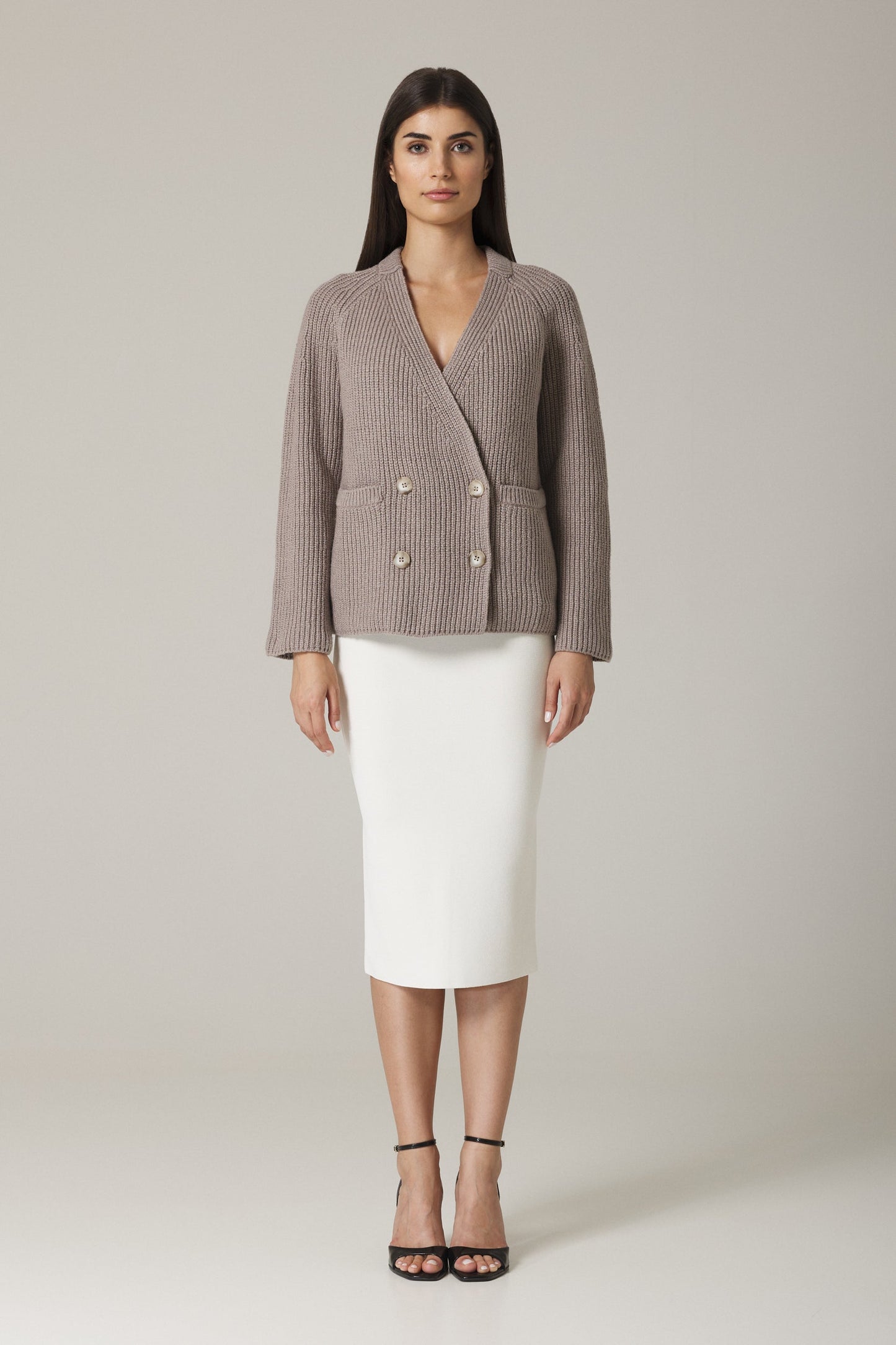 Florin Clay Double Breasted Cardigan