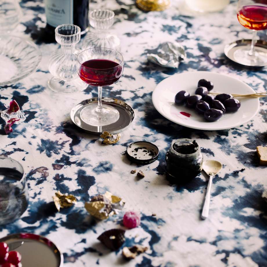 Grey Marble Design Tablecloth European Linen