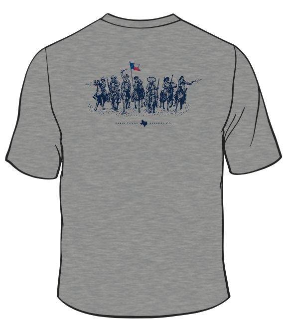 Texas Charge Grey Pocket T-Shirt Texas Apparel Co