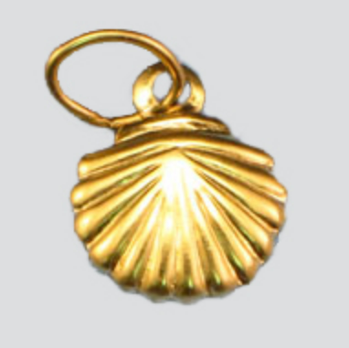 Seashell 14k Gold Filled Hoop Charms