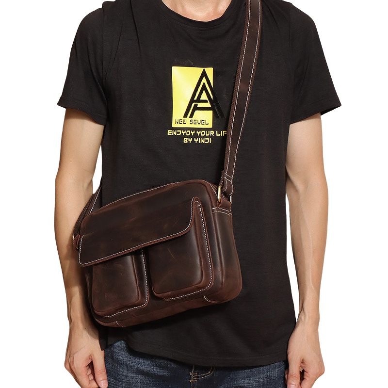 Small Cow Leather Shoulder Crossbody Bag