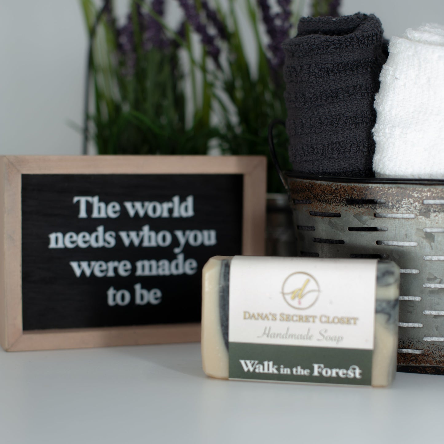 Activated Charcoal Deep Musk Soap Bar A Walk in the Forest