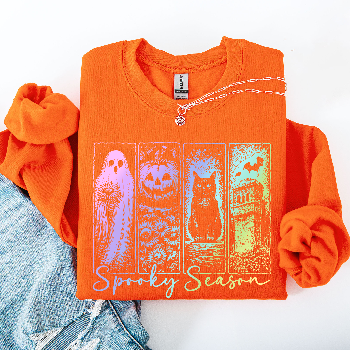 Spooky Season Pastel Shirt, Spooky Season, Vintage Halloween Horror Night, Retro Halloween, Spooky Season, Halloween Sweatshirt