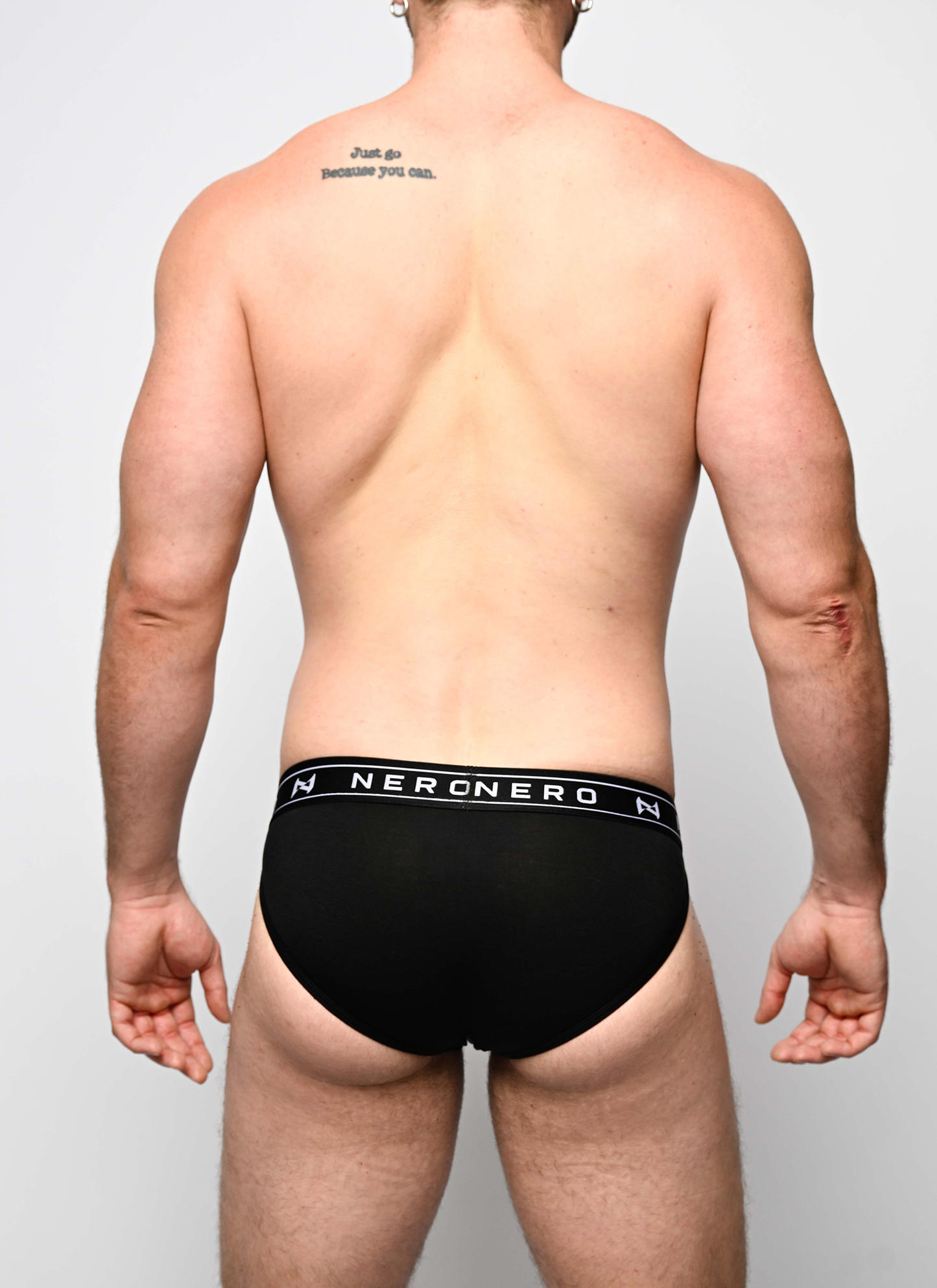 Sports Brief Black Athletic Fit Nero