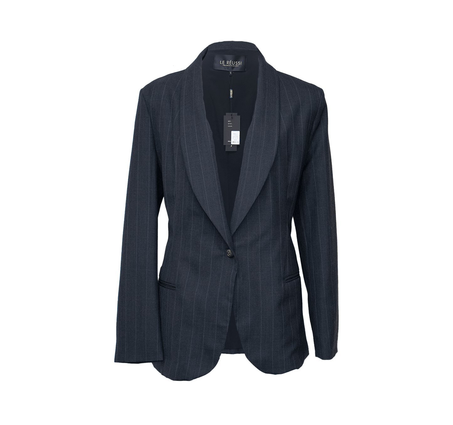 ShawlLapels Dark Grey Single-Breasted Blazer Women’s Tailored Jacket