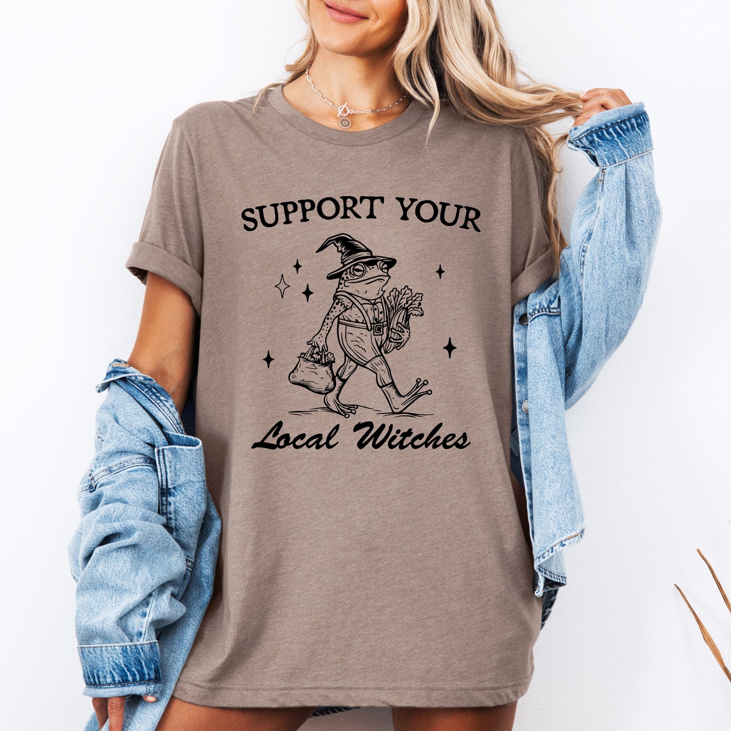 Support Your Local Witches, Frog, Halloween, Witchy, Spooky, Tshirt