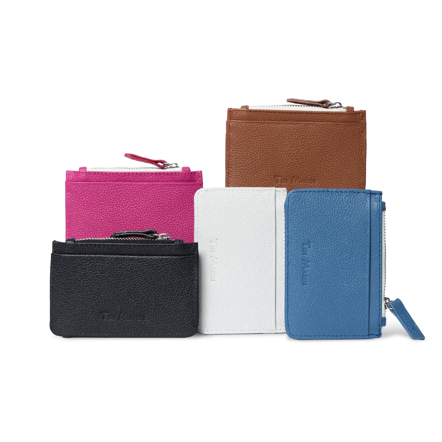 Leather Slim Card Case Georgie Small Tin Marin