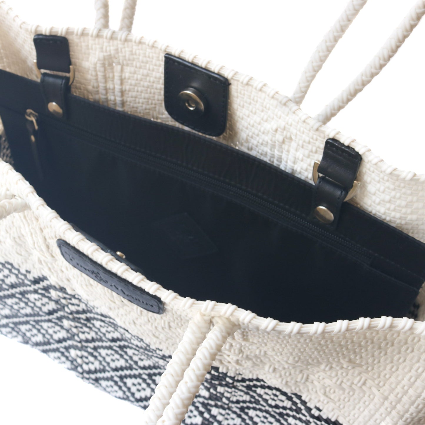 White Woven Tote Eco-Friendly Tote Bag Tin Marin