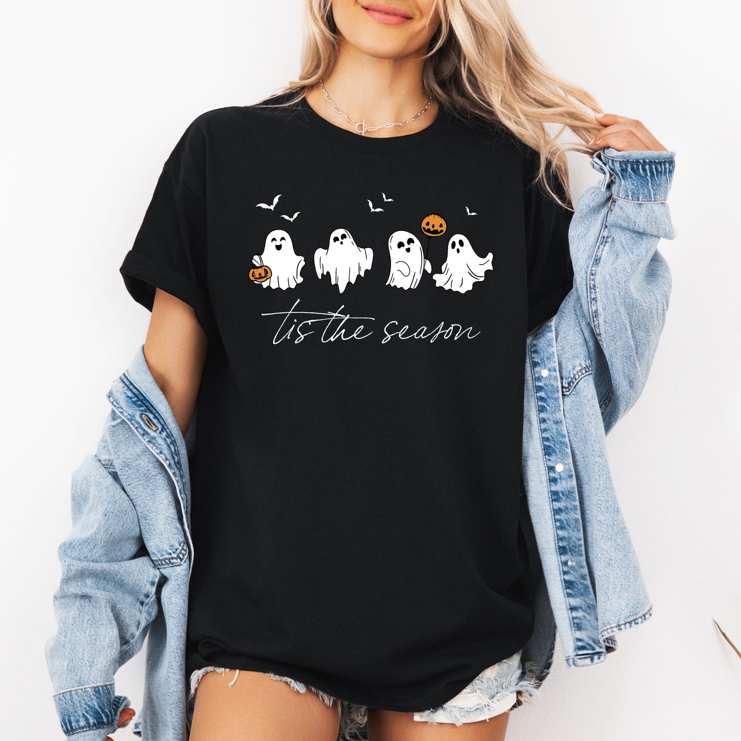 Halloween Cute Ghosts T-shirt Tis The Season Refinery Number One