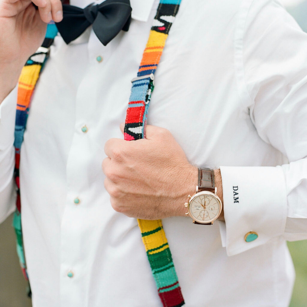 Men's Cufflink and Stud Set - Turquoise