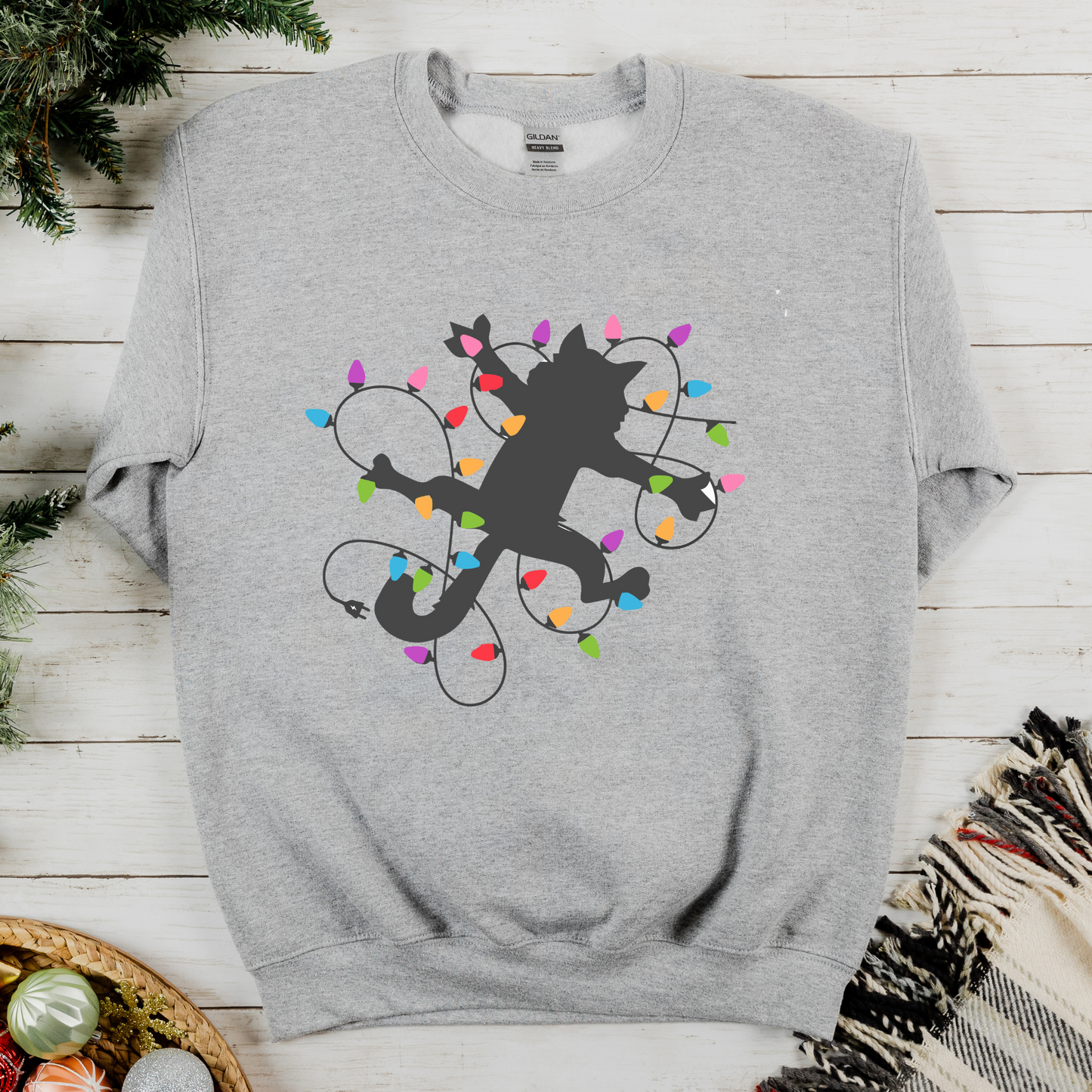 Griswold Cat Printed Sweatshirt Unisex Gildan