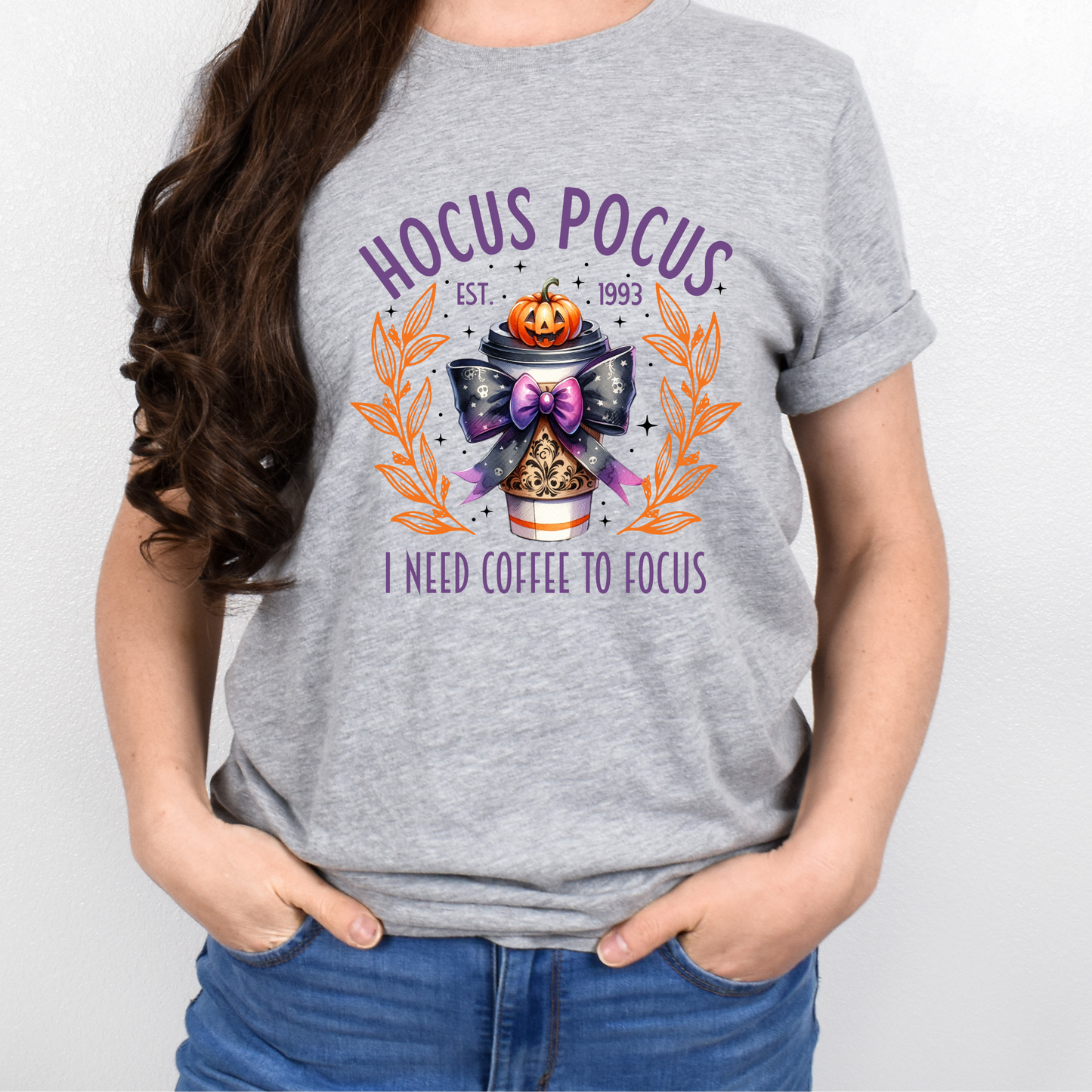 Hocus Pocus I need Coffee Graphic Tee Unisex