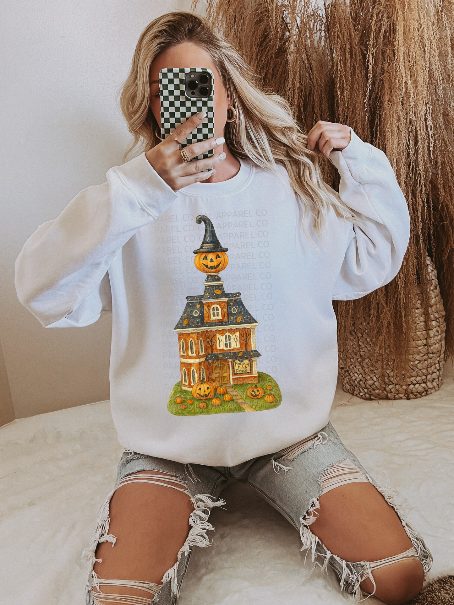 Pumpkin Head Hat Key Attribute Tee or Sweatshirt Halloween Graphic Shirt