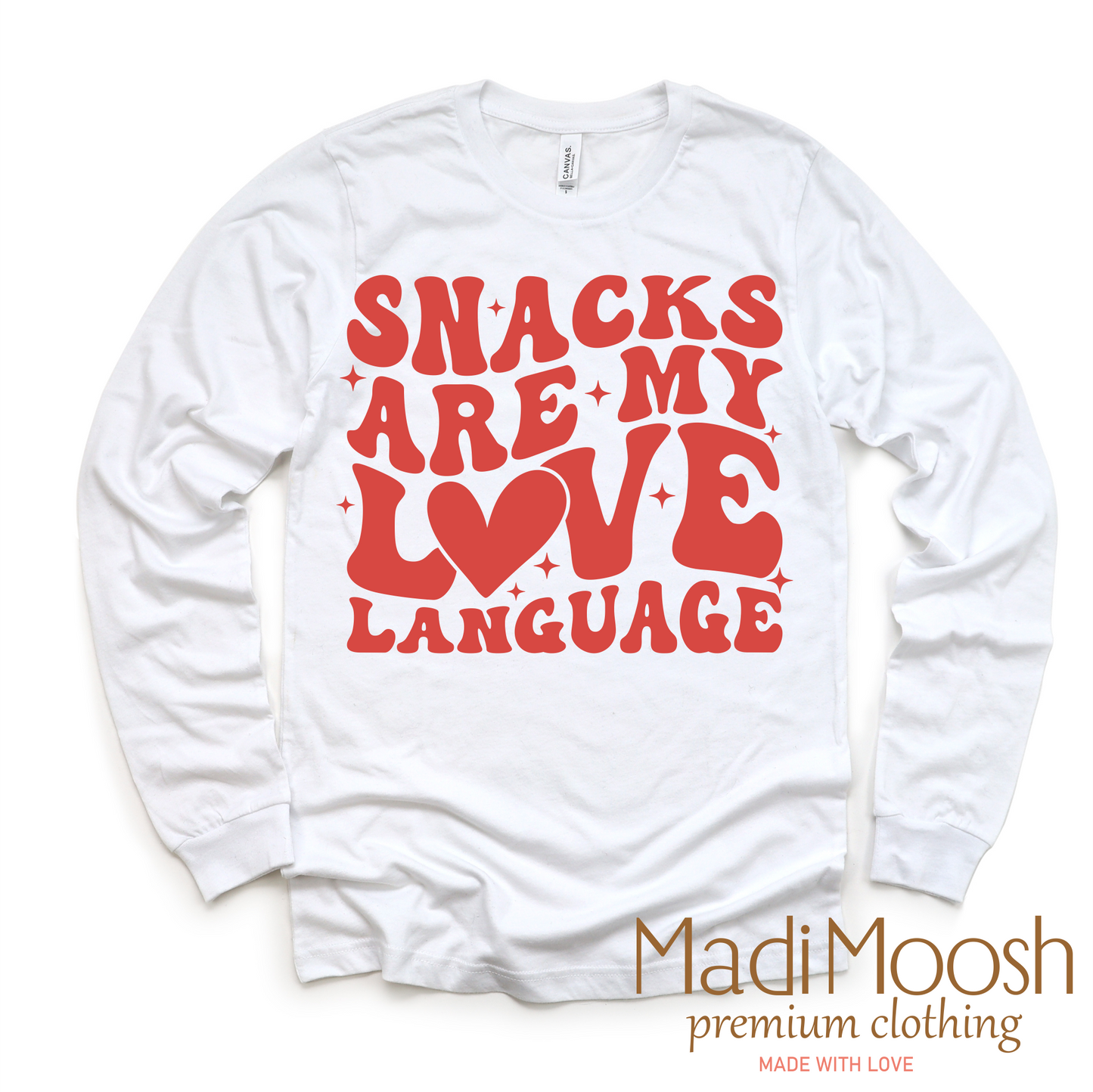 Snacks Are My Love Language Valentine's Day Shirt - Valentine's Tee