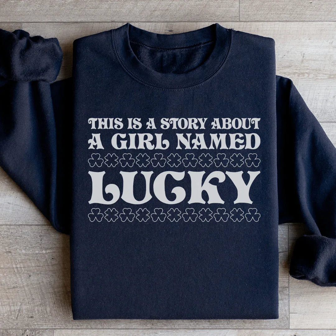 A Girl Named Lucky Ultra-Soft Sweatshirt Peachy Sunday