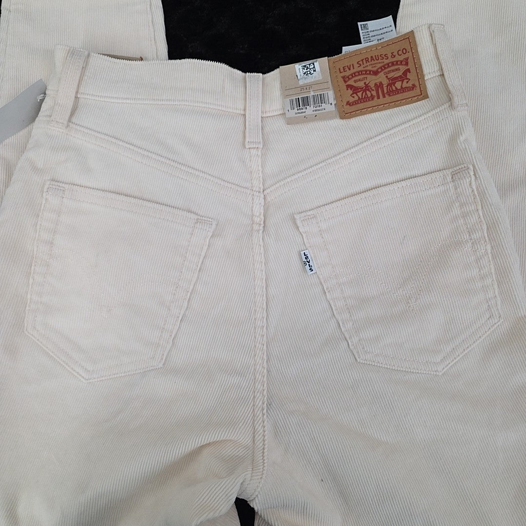 Levi Size 25 White Pants