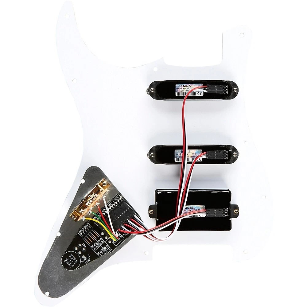 EMG KH20 White Pearl Pre-wired Pickguard with 3 Pickups