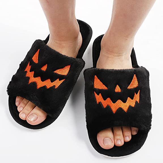 Halloween Warm Home Slippers Cute Winter Shoes Women