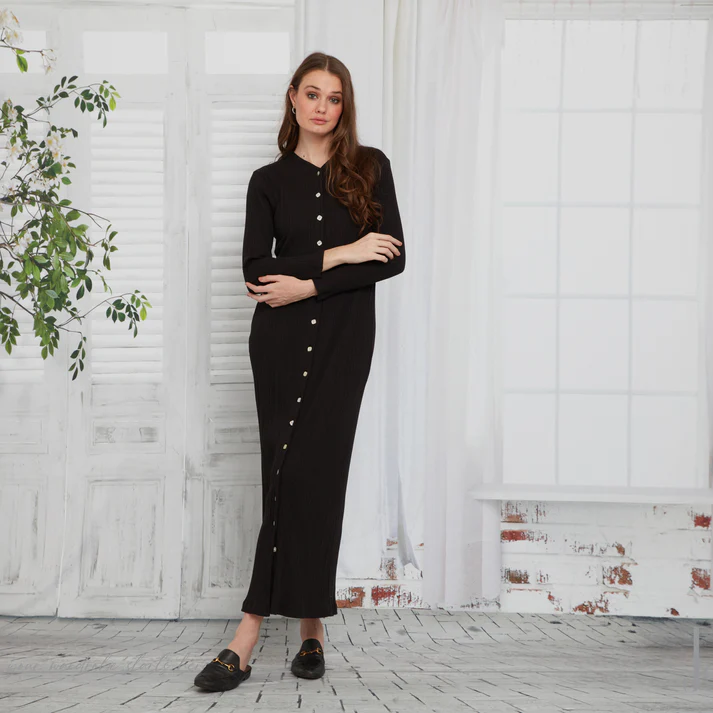 Alexa Ribbed Tie-Dye Maxi Dress Japparel