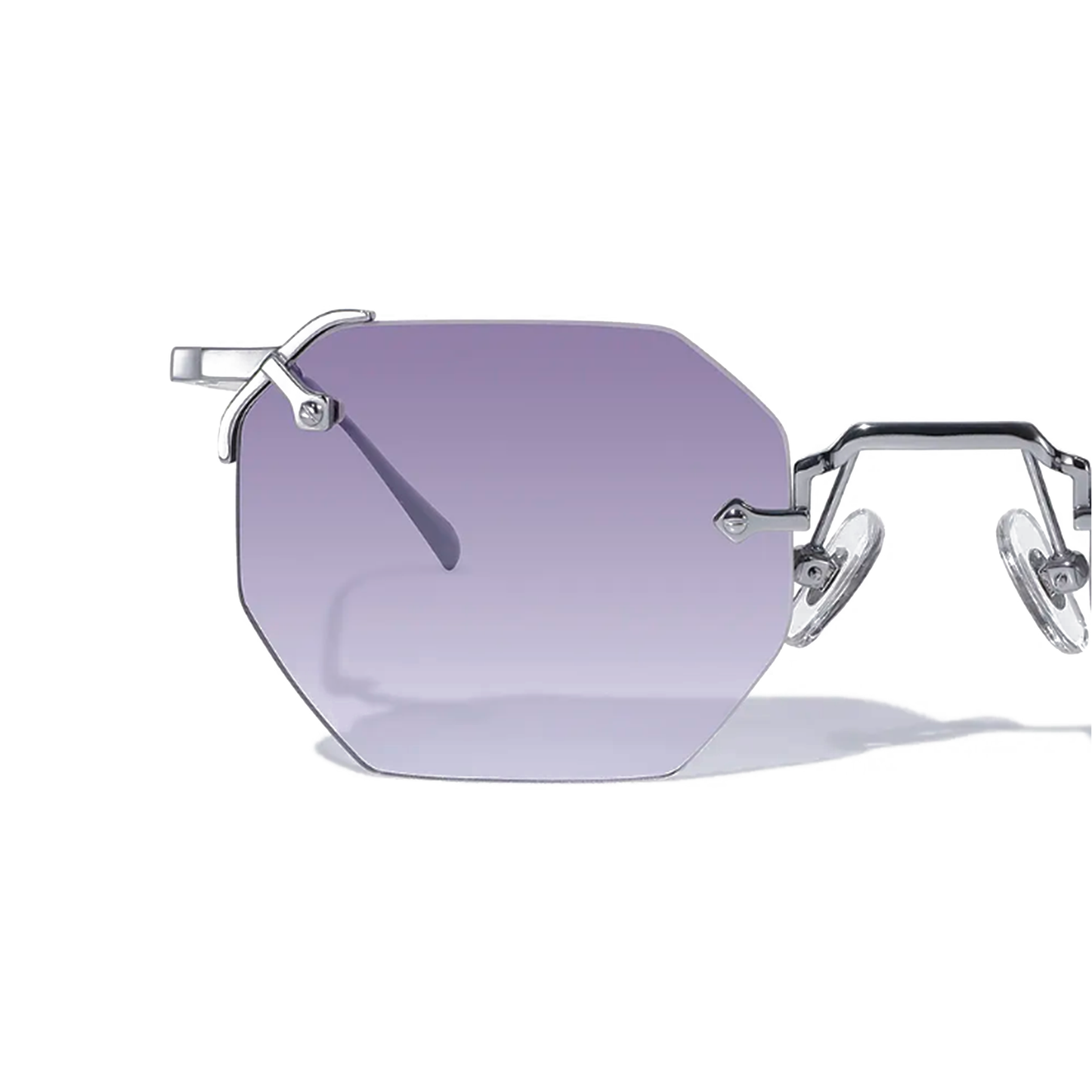 A.M. Metal Hexagon Sunglasses