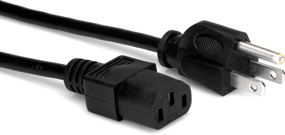 Hosa 3 Foot IEC C13 Power Cable PWC-143
