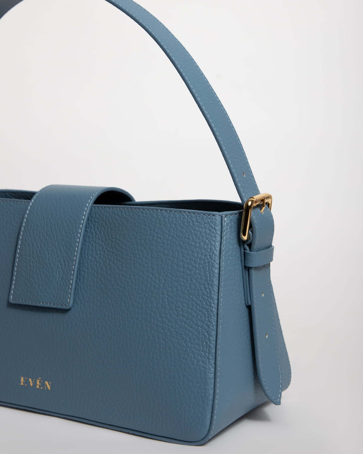 Blue Sky Calfskin Leather Hobo Bag BELONA
