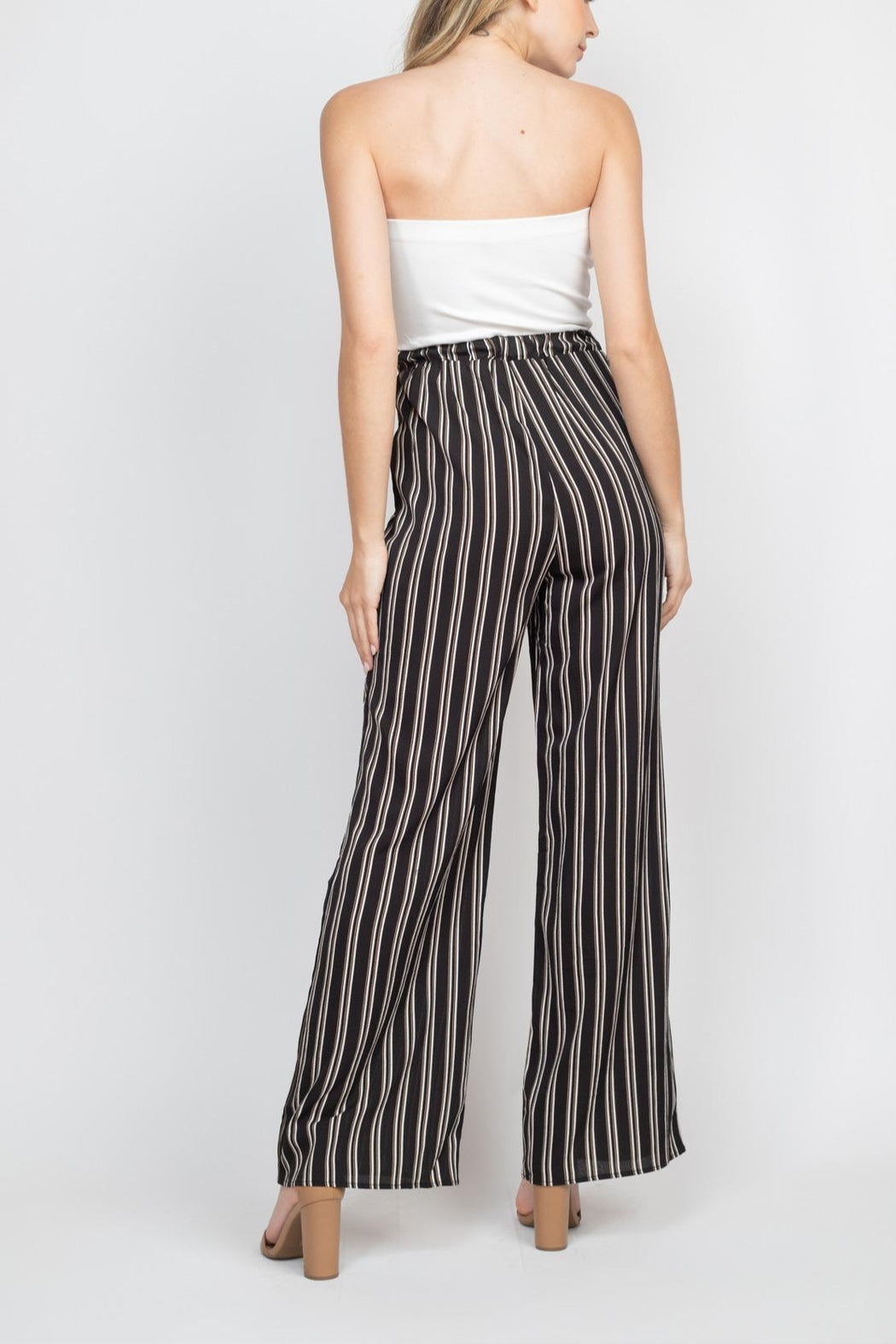 Black Stripes Lightweight Jumpsuit