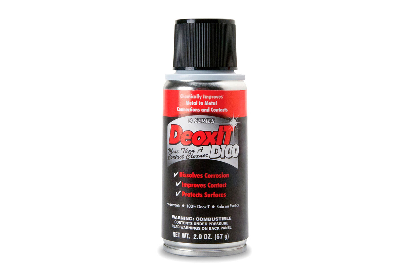 DeoxIT Contact Cleaner 100% Spray 2 oz Hosa D100S-2 CAIG