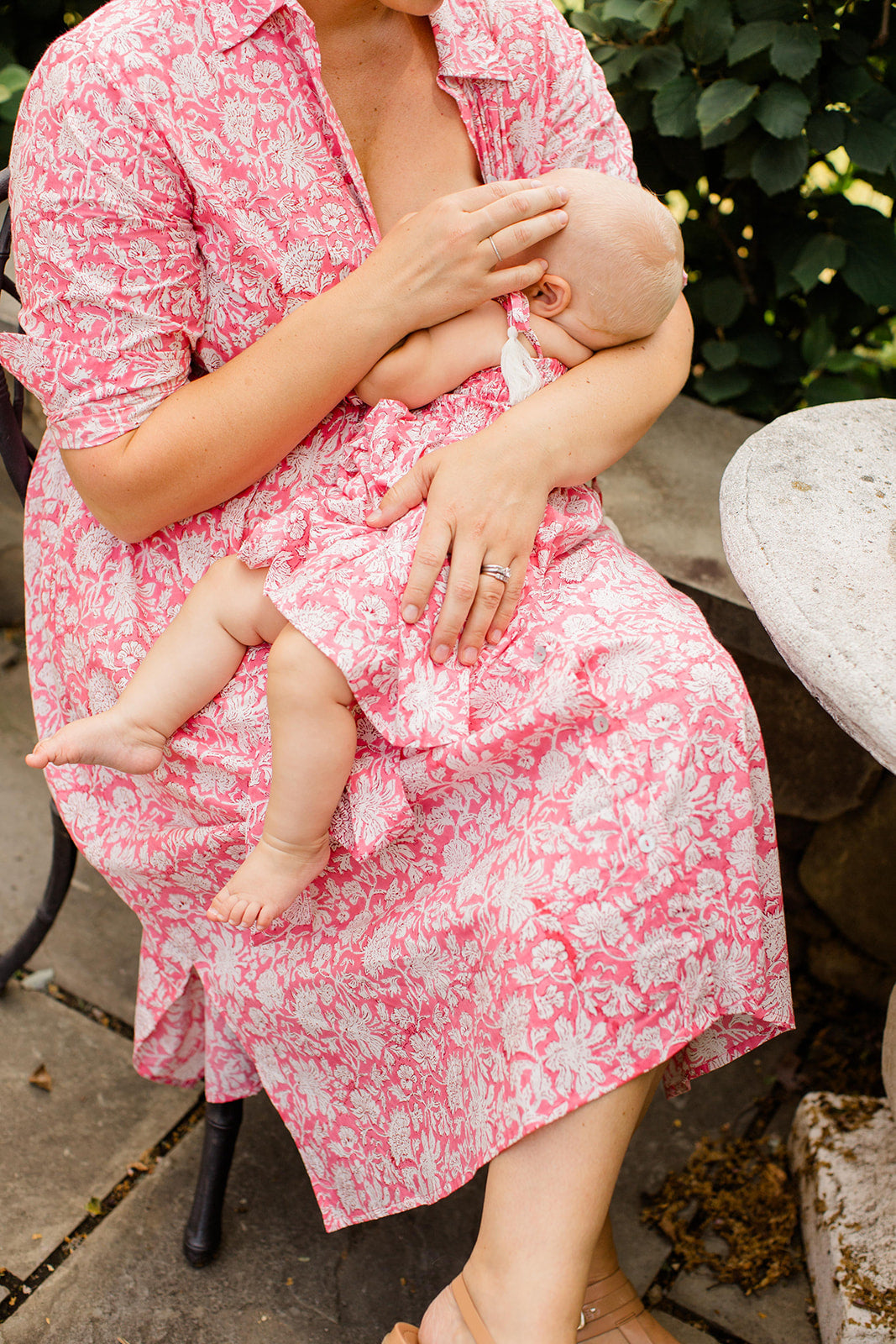 Christine Watermelon Sorbet Midi Shirt Dress by Carla Kiley Collection