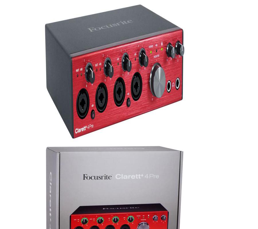 Focusrite Clarett+ 4Pre USB-C Audio Recording Interface with 4 Mic Preamps and ADAT